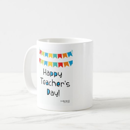 Happy Teacher's Day Kaffeetasse (Vorderseite Links)