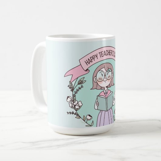 Happy Teachers Day Kaffeetasse (Vorderseite Links)
