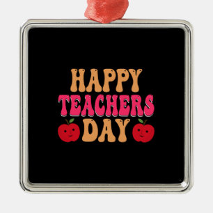 Happy Teachers Day Ornament Aus Metall