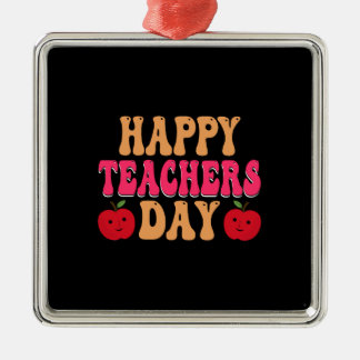 Happy Teachers Day Ornament Aus Metall