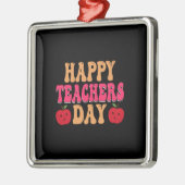 Happy Teachers Day Ornament Aus Metall (Links)