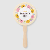 Happy Teacher's Day Wild Flowers Fächer (Vorderseite)