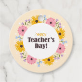 Happy Teacher's Day Wild Flowers Geschenkanhänger (Vorderseite)
