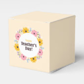 Happy Teacher's Day Wild Flowers Geschenkschachtel (Vorderseite)