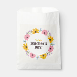 Happy Teacher's Day Wild Flowers Geschenktütchen