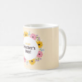 Happy Teacher's Day Wild Flowers Kaffeetasse (VorderseiteRechts)