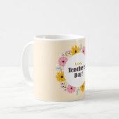 Happy Teacher's Day Wild Flowers Kaffeetasse (Vorderseite Links)