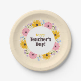 Happy Teacher's Day Wild Flowers Pappteller