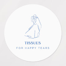 "Happy Tears" Moderne Labels für Gewebe, Kleenex