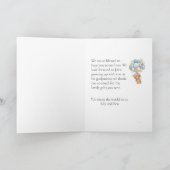Happy Teddy Bear Ballon Gott Eltern Karte (Innenseite)