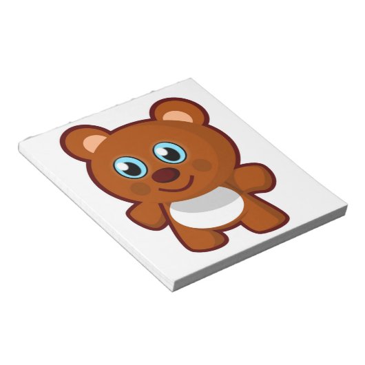 HAPPY TEDDY BEAR NOTIZBLOCK (angewinkelt)