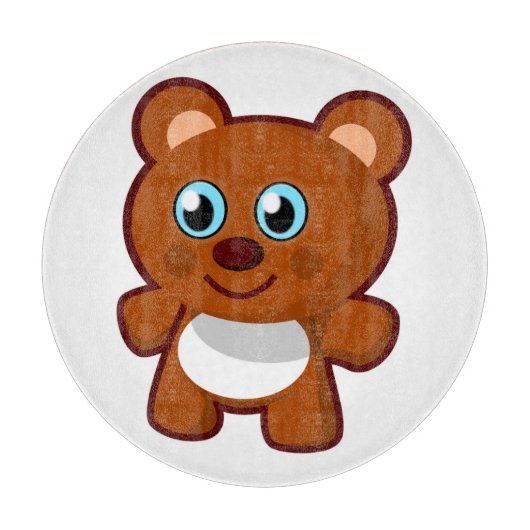 HAPPY TEDDY BEAR SCHNEIDEBRETT (Vorderseite)