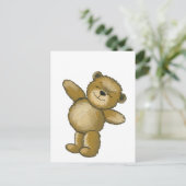 Happy Teddy Postkarte (Stehend Vorderseite)