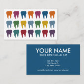 Happy Teeth Dentist Business Cards Visitenkarte (Vorne/Hinten)