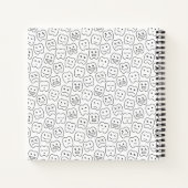 Happy Teeth Pattern Notizblock (Rückseite)