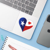 Happy Texas Independence Day Aufkleber (Laptop mit iPhone)