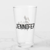 Happy Text Design Glas (Rückseite)