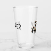 Happy Text Design Glas (Rechts)
