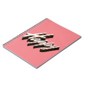 Happy Text Design Notizblock (Linke Seite)