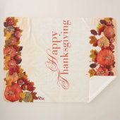 Happy Thanksging Sherpadecke (Vorderseite (Horizontal))