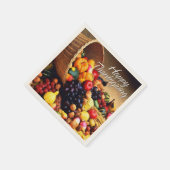 Happy Thanksgiving 12 Option Serviette (Ecke)