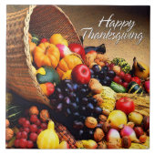 Happy Thanksgiving 12 Tile Fliese (Vorderseite)
