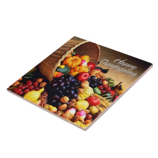 Happy Thanksgiving 12 Tile Fliese (Seite)