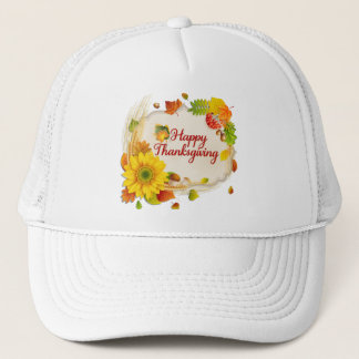 Happy Thanksgiving 13 Hat Truckerkappe