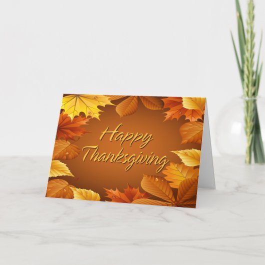 Happy Thanksgiving 1 Karte (Vorderseite)