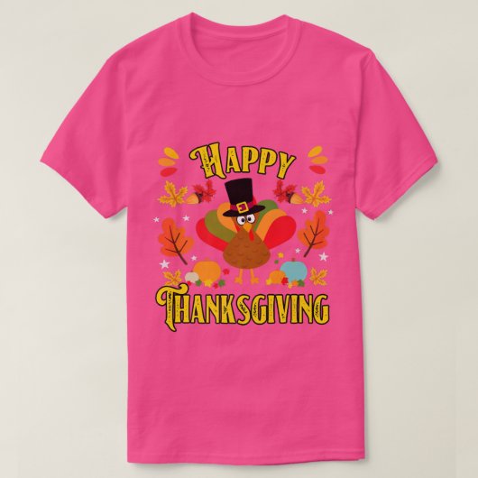 Happy Thanksgiving 2022 Funny Turkey Day Herbst Fa T-Shirt (Design vorne)
