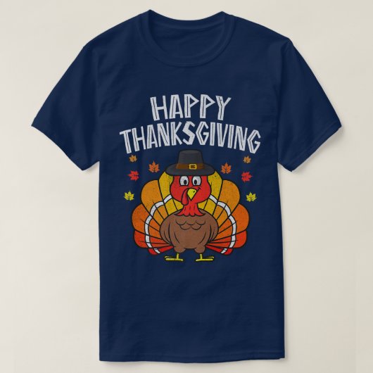 Happy Thanksgiving 2022 Funny Turkey Day Herbst Fa T-Shirt (Design vorne)