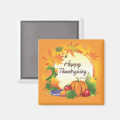 Happy Thanksgiving 5 Magnet (Vorderseite/Rückseite)