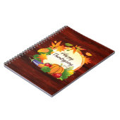 Happy Thanksgiving 5A Notebook Notizblock (Linke Seite)