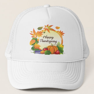 Happy Thanksgiving 5B Hat Truckerkappe