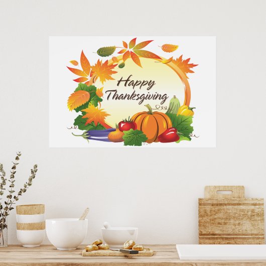 Happy Thanksgiving 5B Poster (Küche)