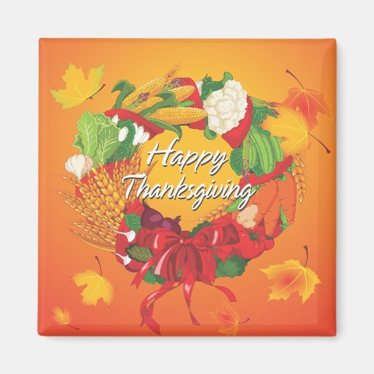 Happy Thanksgiving 6 Magnet (Vorne)