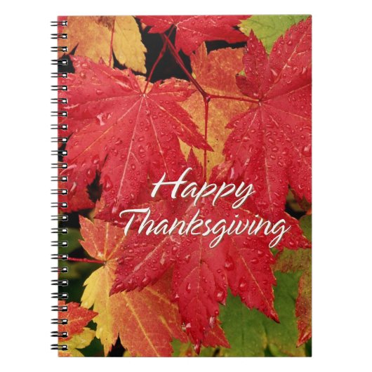 Happy Thanksgiving 8 Notebook Notizblock (Vorderseite)