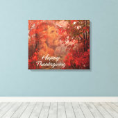 Happy Thanksgiving 9 Wrapped Canvas Leinwanddruck (Insitu (Holzboden))