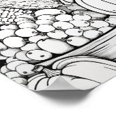 Happy Thanksgiving Adult Coloring Poster (Ecke)