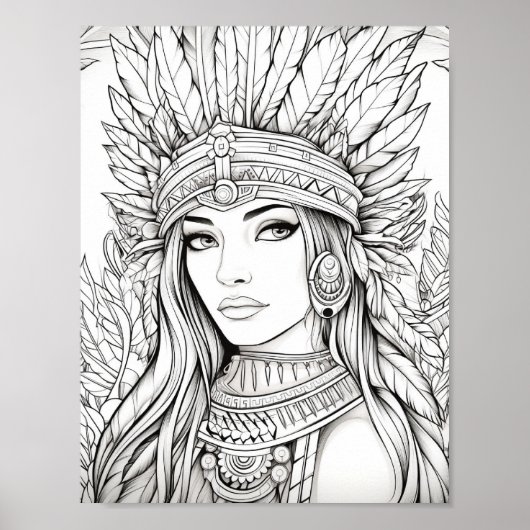 Happy Thanksgiving Adult Coloring Poster (Vorne)
