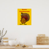 Happy Thanksgiving Albern Türkei Poster (Küche)