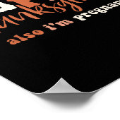 Happy Thanksgiving Also I'm Pregnant Pregnancy Ann Poster (Ecke)