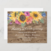 Happy Thanksgiving | Änderung der Anschrift (Vorne/Hinten)