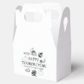 Happy Thanksgiving, anpassen Familienname niedlich Geschenkschachtel (Geöffnet)