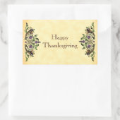 Happy Thanksgiving Antique Cornucopias Art Sticker (Tasche)