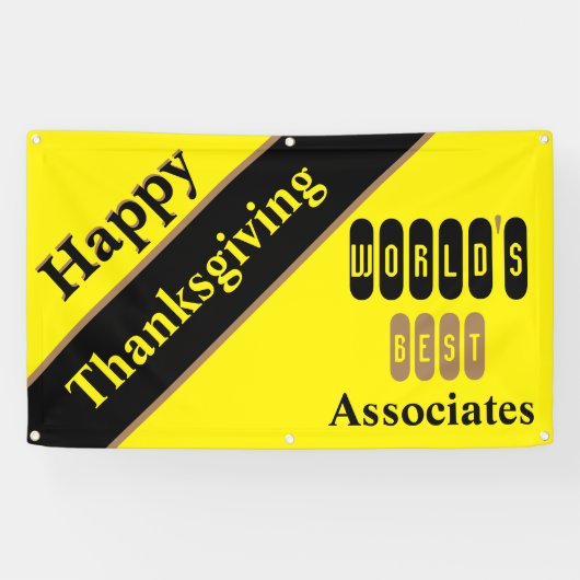 Happy Thanksgiving Associates Banner (Horizontal)