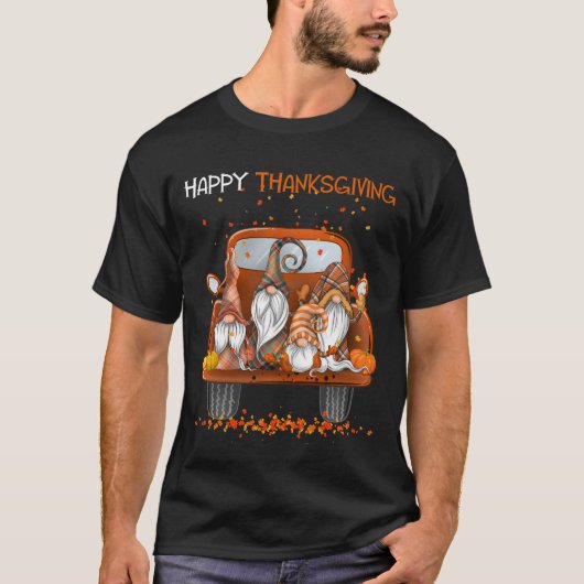 Happy Thanksgiving auf Lieferwagen LKWnomen Liebha T-Shirt (Vorderseite)