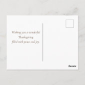 Happy Thanksgiving aus Realtor Red Country House Postkarte (Rückseite)