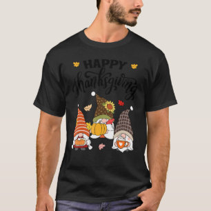 Happy Thanksgiving Autumn Gnomes T-Shirt