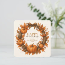 Happy Thanksgiving Autumn Wreath Corporate
